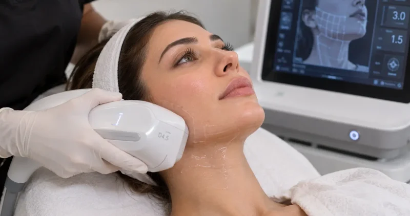 Doublo skin tightening and jawline contouring at Harmony Clinic Al Ain