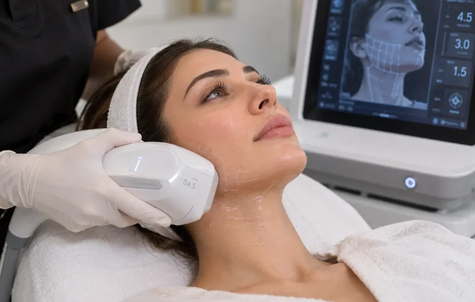 Doublo skin tightening and jawline contouring at Harmony Clinic Al Ain