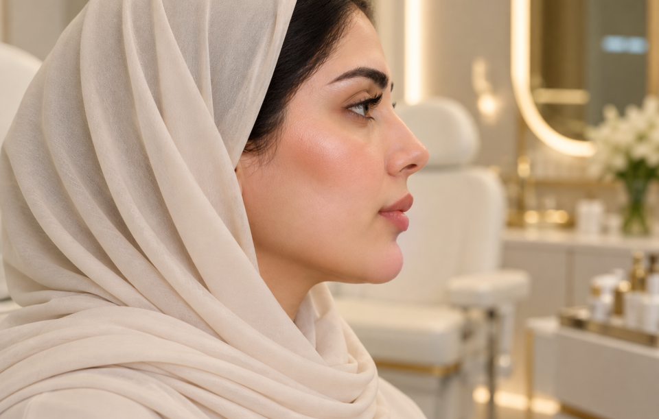 Non-surgical nose contouring consultation in Al Ain, Abu Dhabi