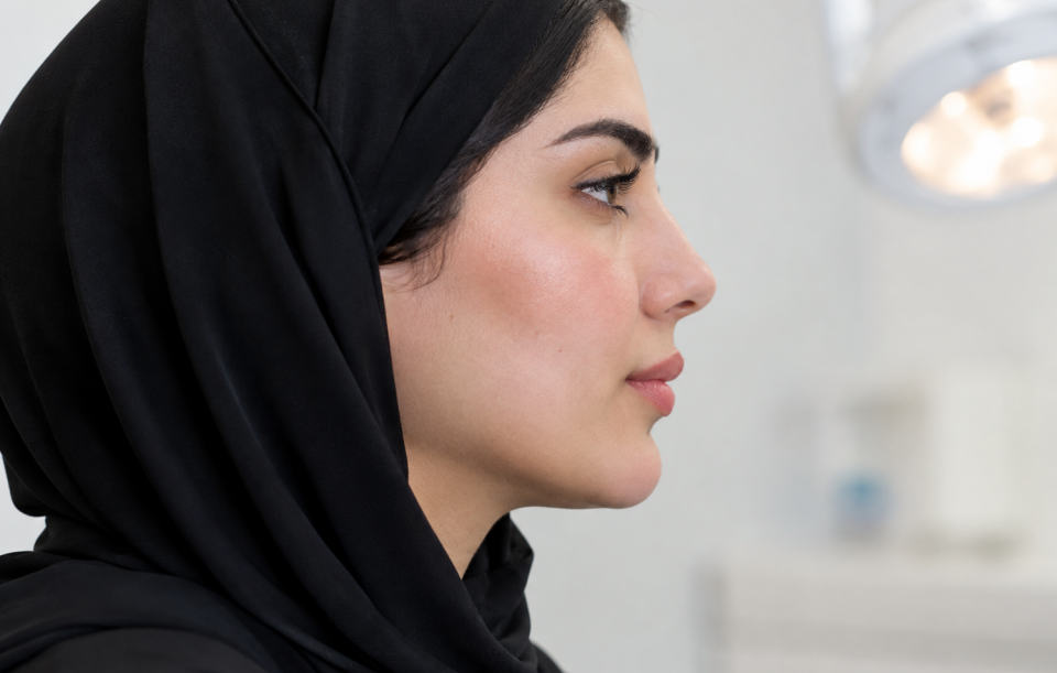 Serene Profile in Black Hijab