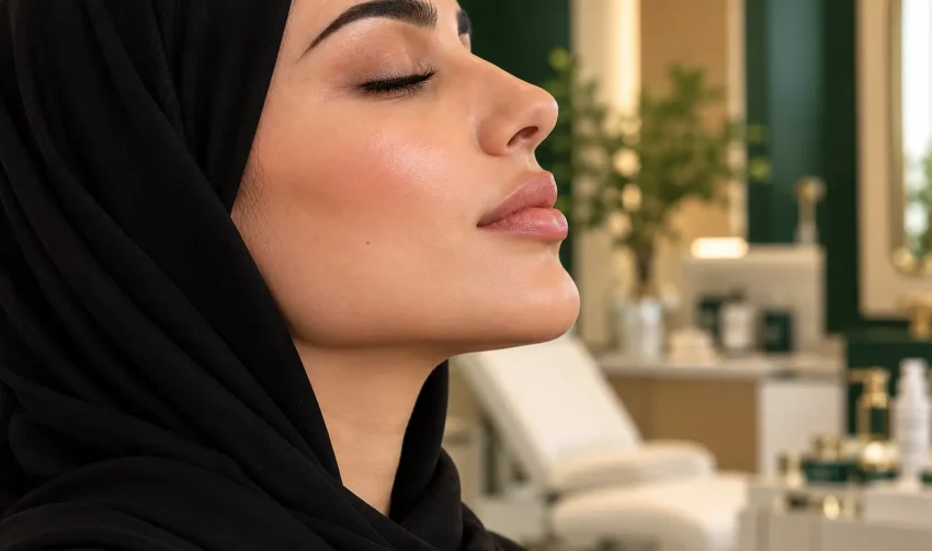 Serene Profile in a Luxe Beauty Clinic