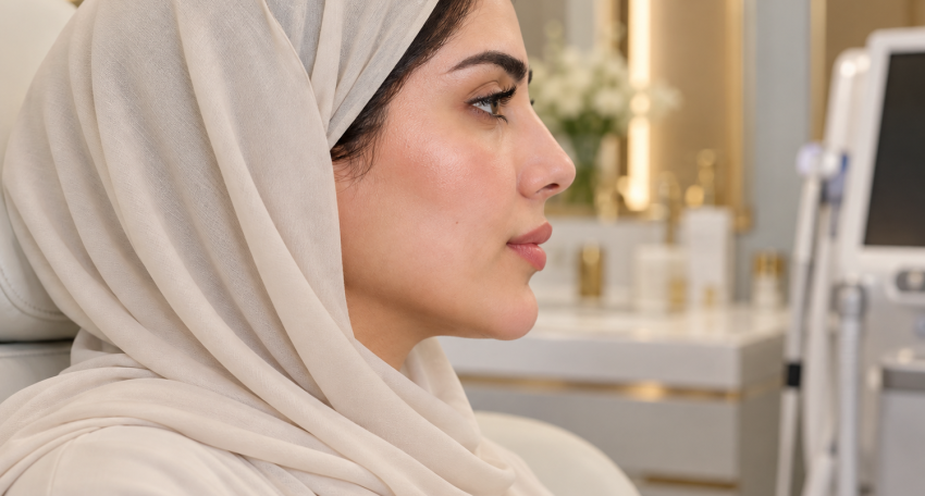 Serene Profile in a Luxe Clinic