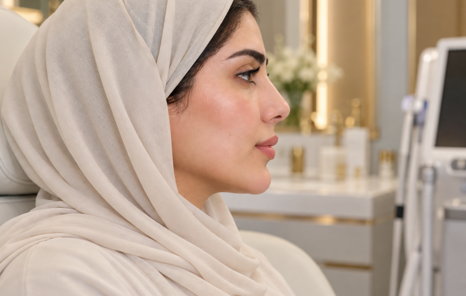 Serene Profile in a Luxe Clinic