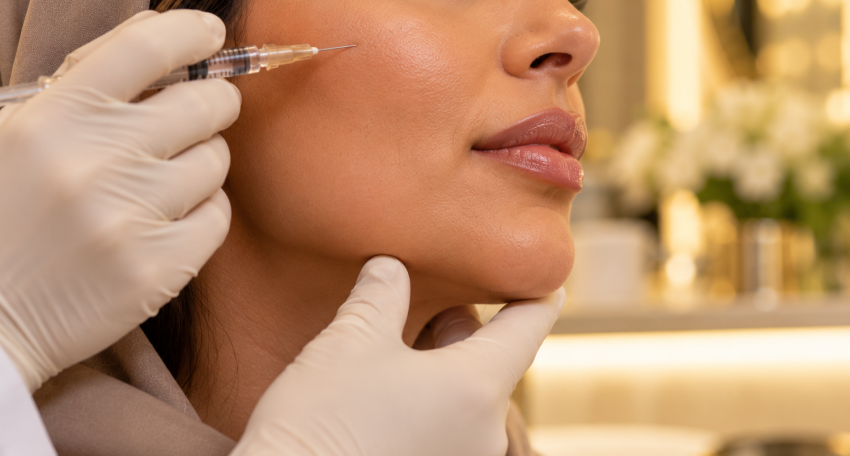 Collagen biostimulator injection treatment for facial skin rejuvenation in Al Ain, Abu Dhabi