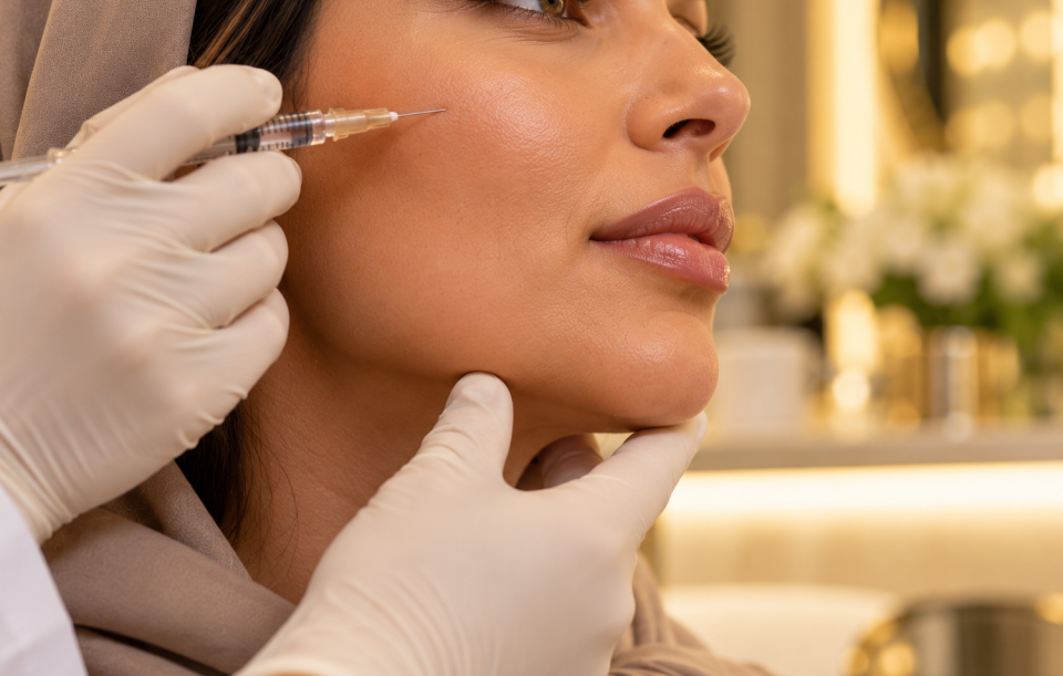 Collagen biostimulator injection treatment for facial skin rejuvenation in Al Ain, Abu Dhabi